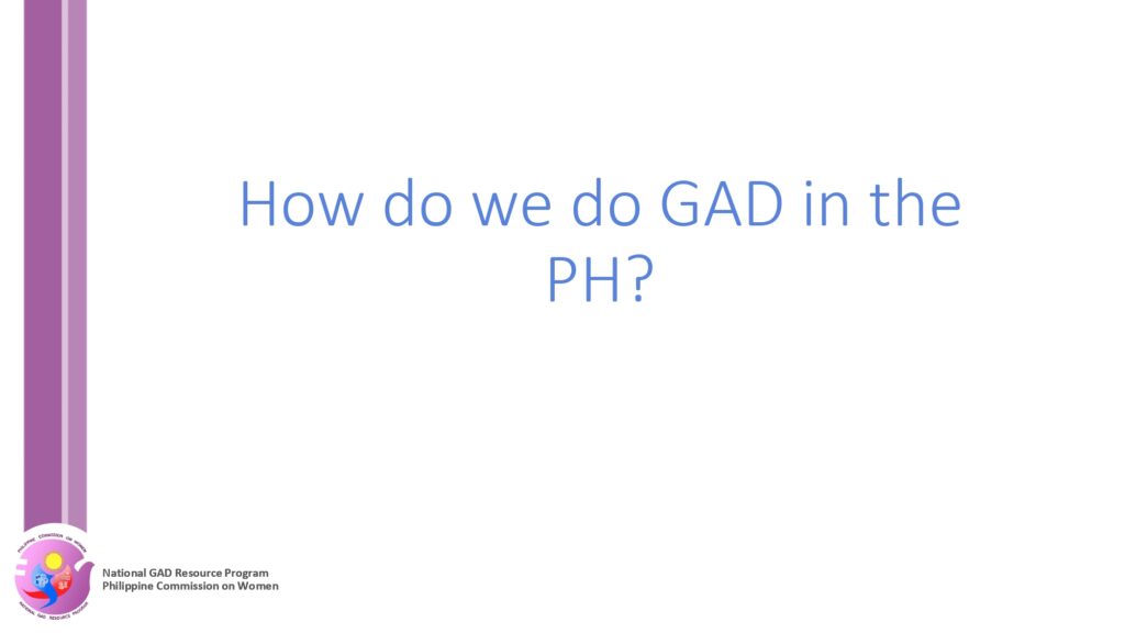 GAD Basic Concept